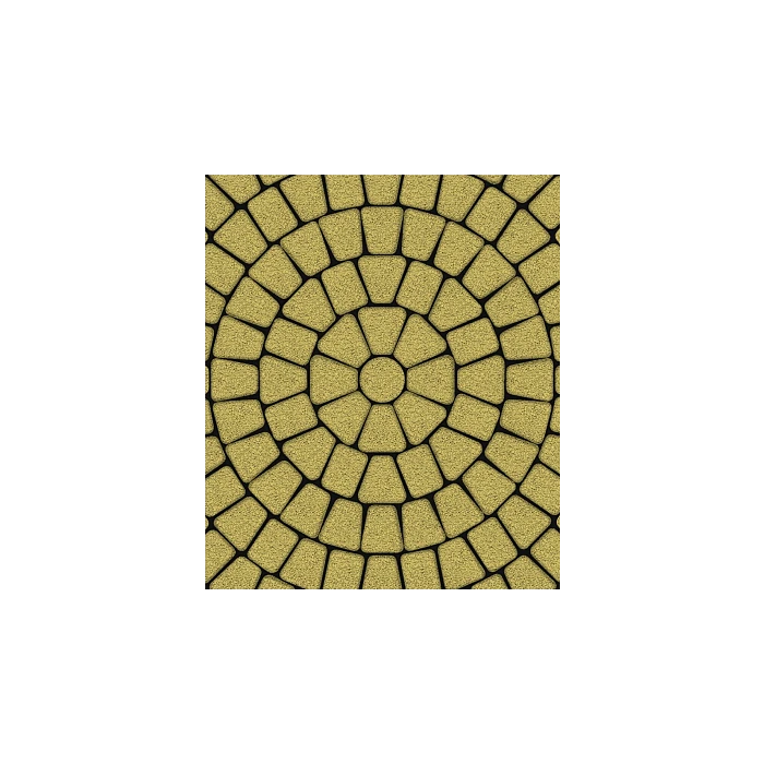 Тротуарная плитка Выбор Классико Б.2.КО.6 Гранит 60 мм Желтый