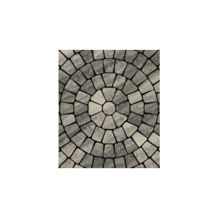 Тротуарная плитка Выбор Классико Листопад Б.1.КО.6 М 60 мм Антрацит