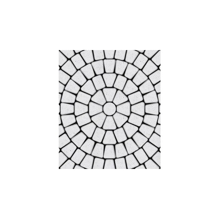 Тротуарный камень Выбор Классико Б.2.КО.6 60 мм Стоунмикс Бело-черный