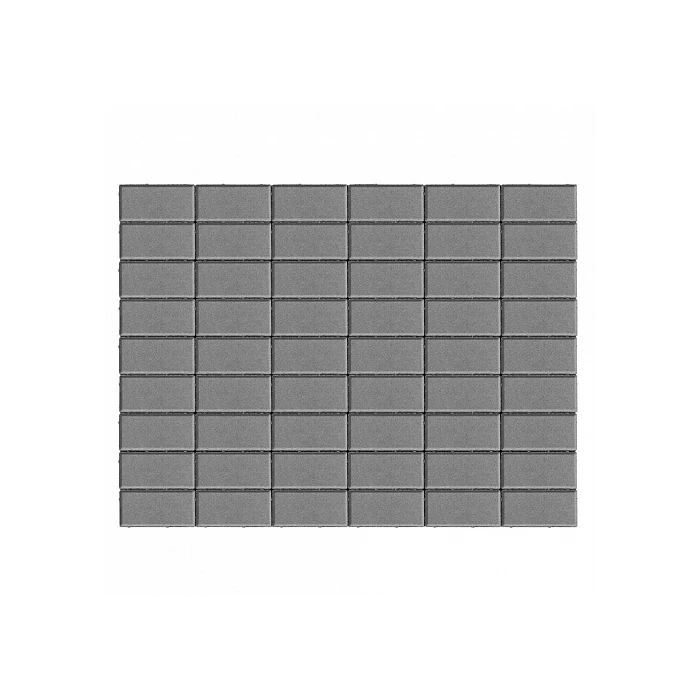 Брусчатка Прямоугольник 100х200х60 мм - Braer серый