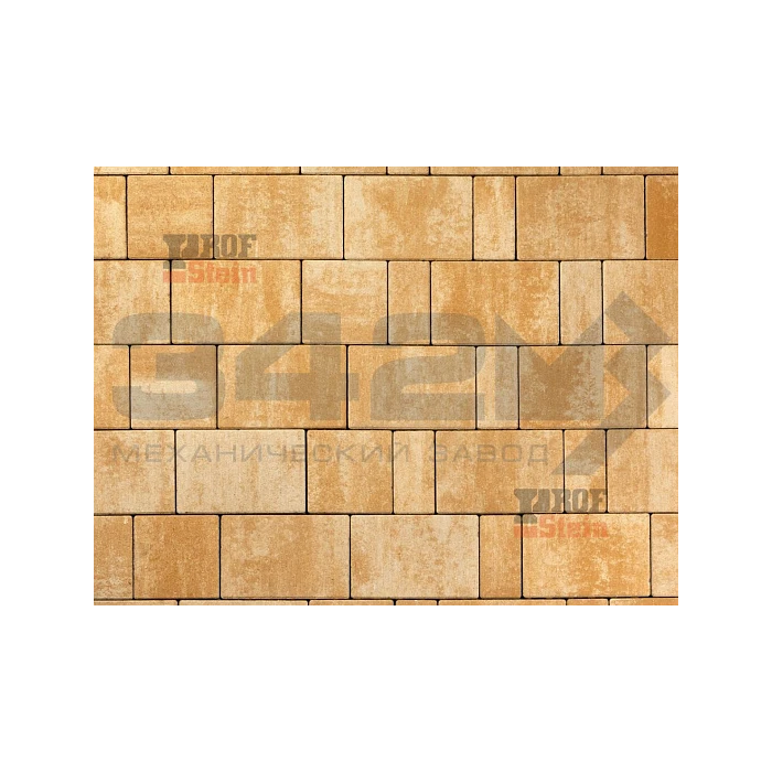 Тротуарная плитка 342 Механический завод Новый Город Классик ColorMix 80 мм Каракум