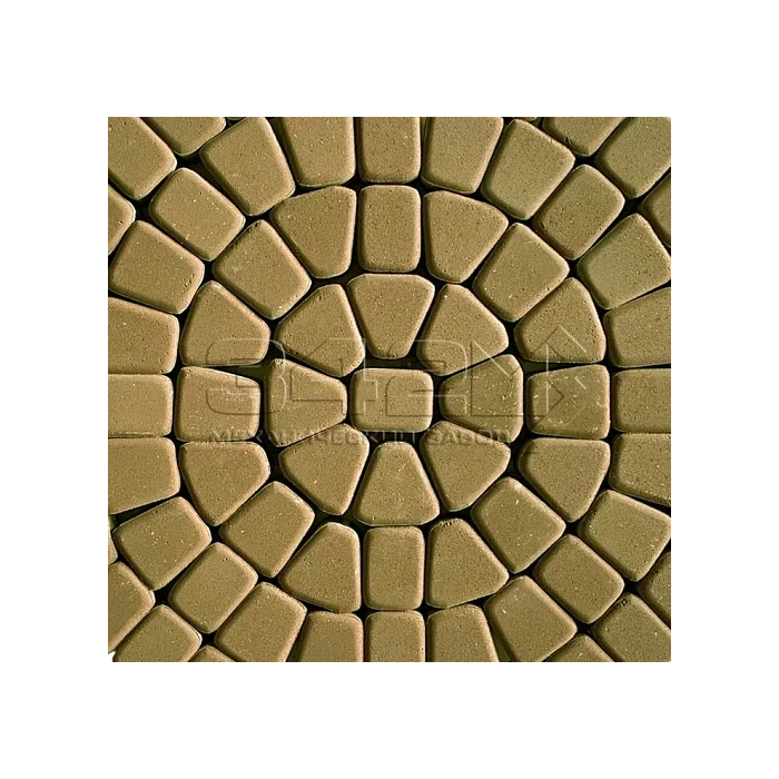 Тротуарная плитка 342 механический завод Классика круговая 60мм Оливковый