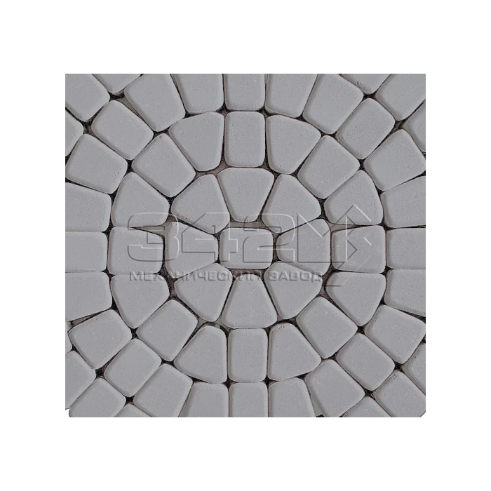 Тротуарная плитка 342 механический завод Классика круговая 60мм Серый