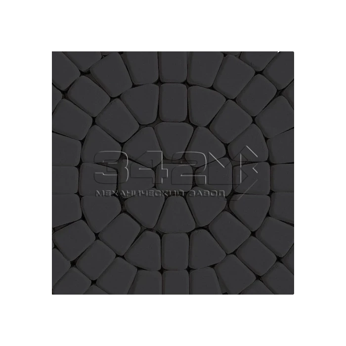 Тротуарная плитка 342 механический завод Классика круговая 60мм Черный