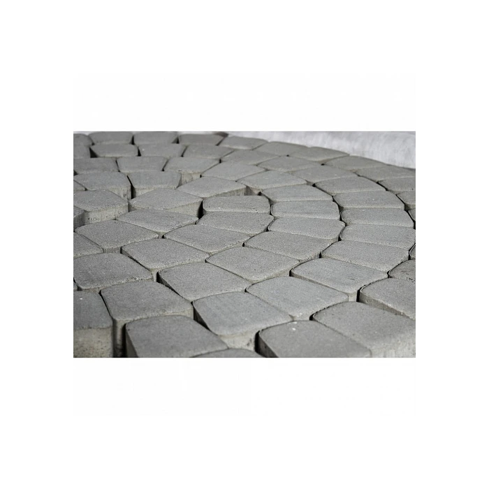 Тротуарная плитка Braer Классико круговая 60 мм. Серый