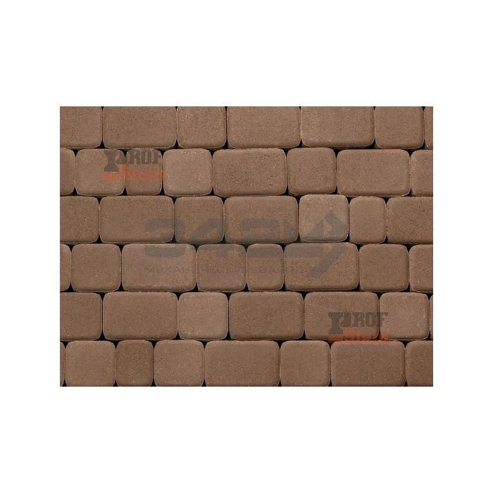 Тротуарная плитка 342 механический завод Классика 60 мм Коричневый
