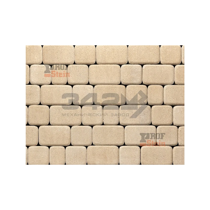 Тротуарная плитка 342 механический завод Классика 60 мм Белый