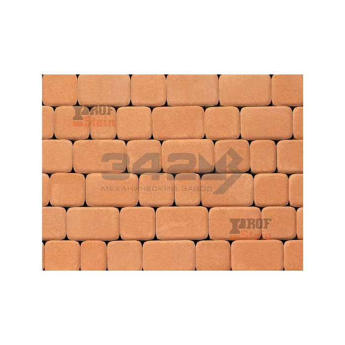 Тротуарная плитка 342 механический завод Классика 60 мм Оранжевый