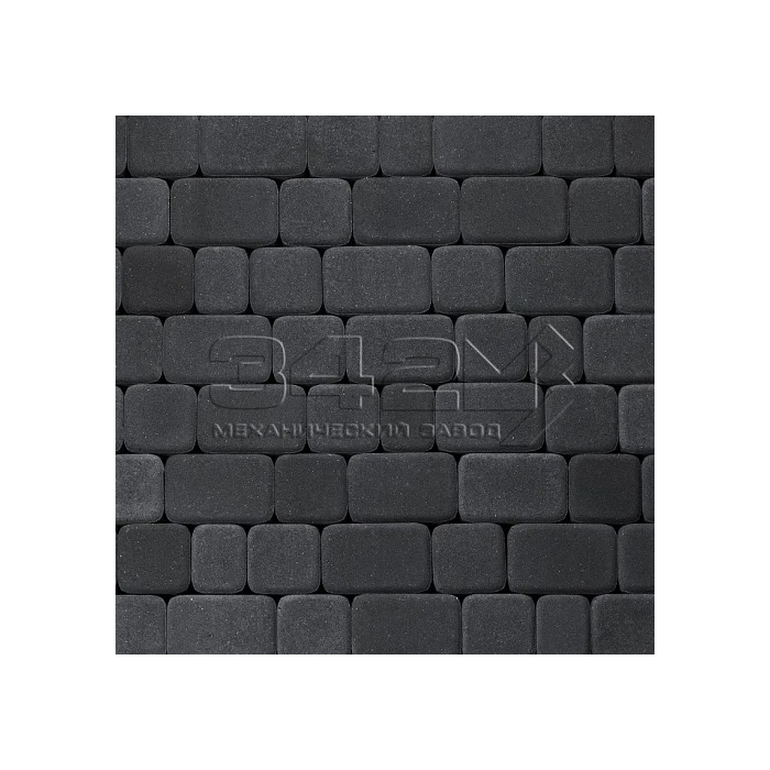 Тротуарная плитка 342 механический завод Классика 60 мм Черный
