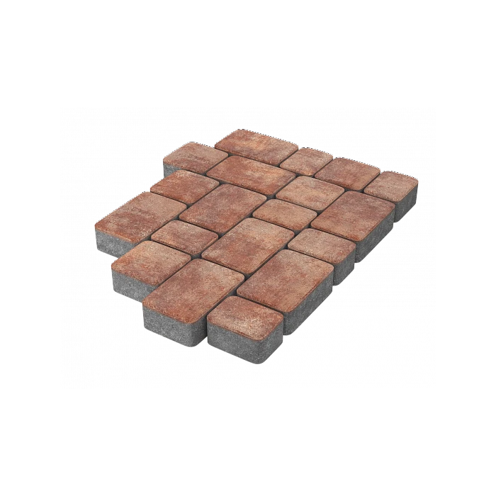 Тротуарная плитка Stellard Старый город 40 мм Санрайз