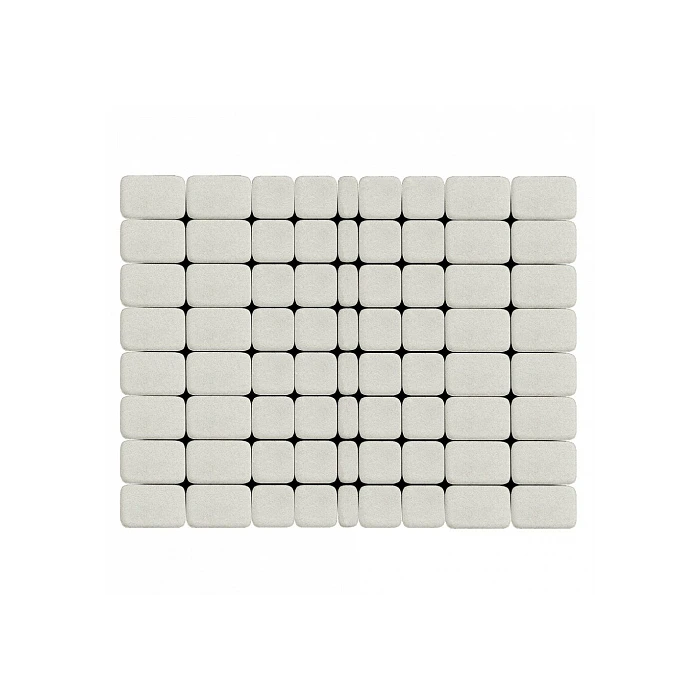 Тротуарная плитка Braer Классико Дуо 40 мм Белый