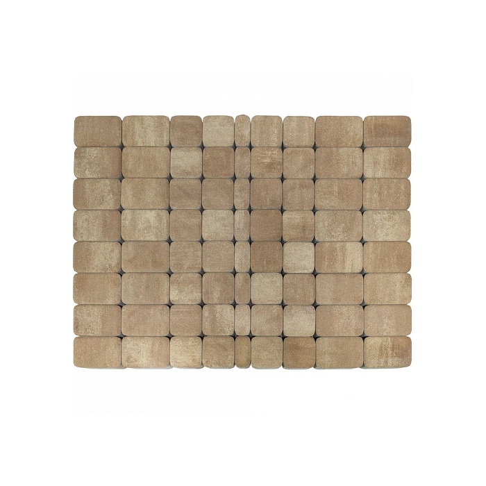 Тротуарная плитка Braer Классико ColorMix 60 мм Миндаль