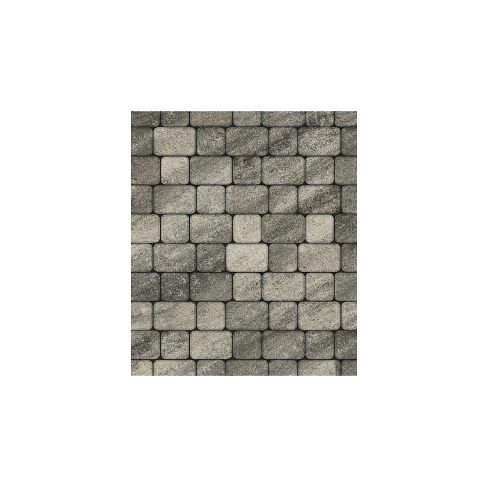 Тротуарная плитка Выбор Классико Листопад А.1.КО.4 40 мм. Антрацит