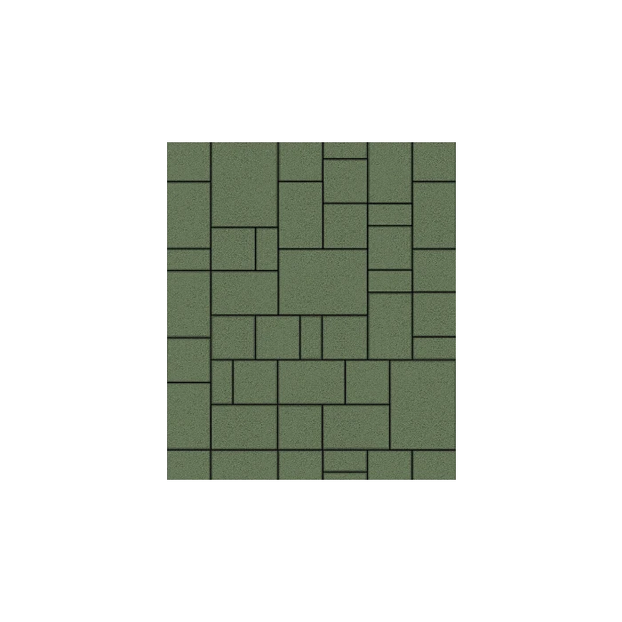 Тротуарная плитка Выбор Мюнхен Б.2. Фсм.6 60 мм Стандарт Зеленый