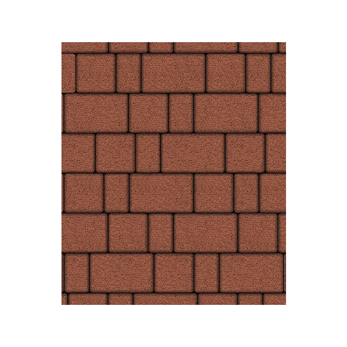 Тротуарная плитка Выбор Старый город 1Ф.6 60 мм. Красный Гранит