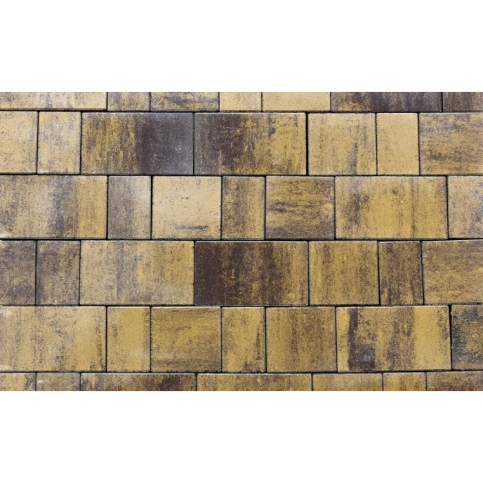 Тротуарная плитка Выбор Старый город Листопад 1Ф.8 80 мм Янтарь