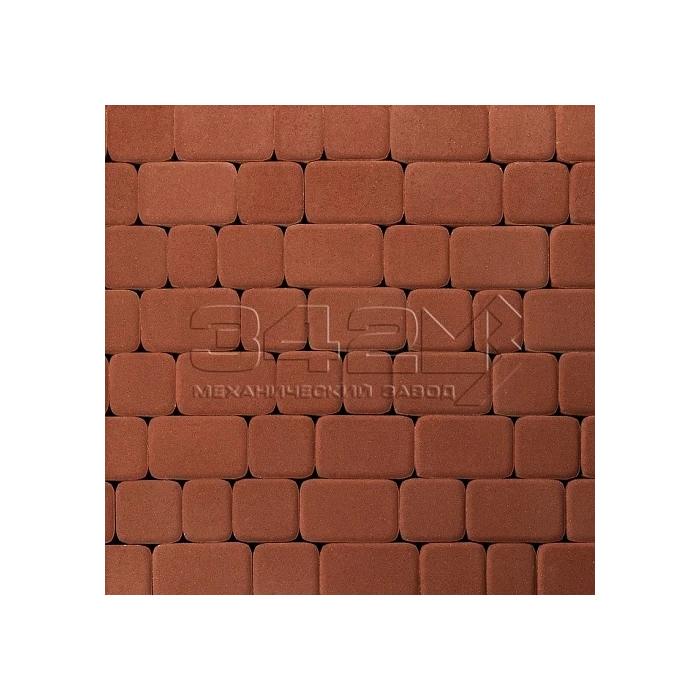 Тротуарная плитка Лидер 40 Классика-3 60 мм Ярко-красный