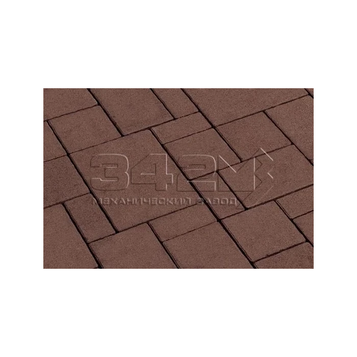 Тротуарная плитка Сиян Бавария П24-6 60 мм Коричневый