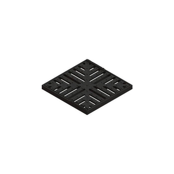 Решетка водоприемная Basic РВ-28.28 «снежинка» чугунная ВЧ