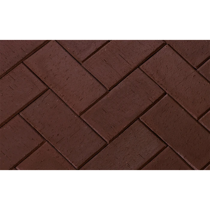 Тротуарная клинкерная брусчатка ЛСР Мюнхен 200х100х50 мм, коричневый