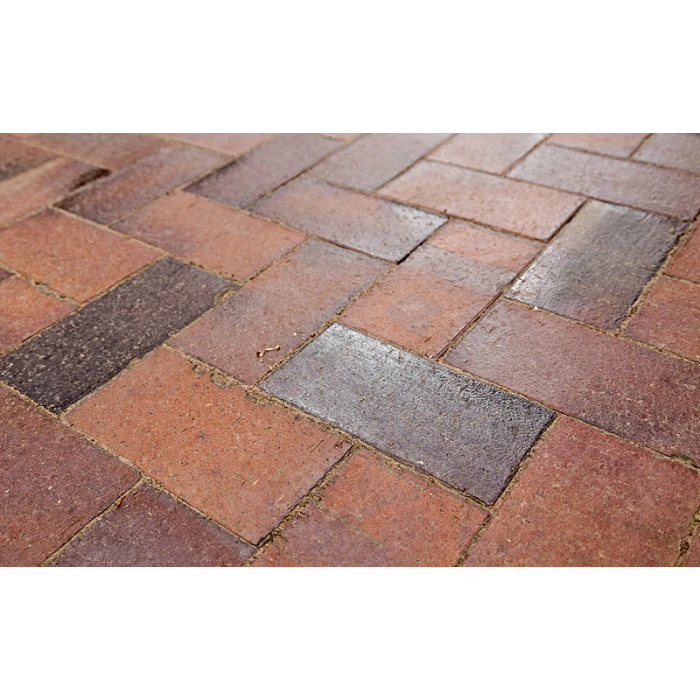 Тротуарная клинкерная брусчатка Muhr №04S Rotbraun-bunt spezial, 200*100*52 мм